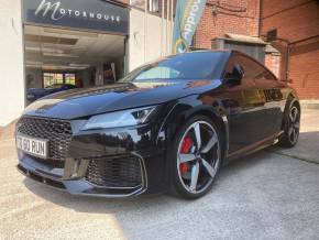 Audi TT RS 2.5 TT RS TFSI Quattro Vorsprung 2dr S Tronic Coupe Petrol BLACK at Motorhouse Cheshire Stockport