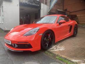 Porsche 718 Cayman 2.5 GTS 2dr PDK Coupe Petrol ORANGE at Motorhouse Cheshire Stockport